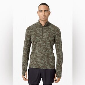 Surge Warm Half-Zip Jacquard Camo Size‎ L